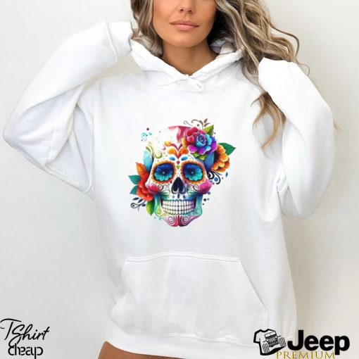 Dia De Los Muertos T Shirt Day Of The Dead Sugar Skull Sweatshirt Classic