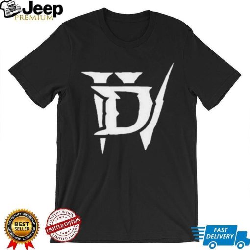 Diablo 4 Merch Diablo Iv White Icon Logo Black Shirt