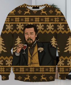 Dicaprio Lauting Yellow Christmas Wool Ugly Sweater