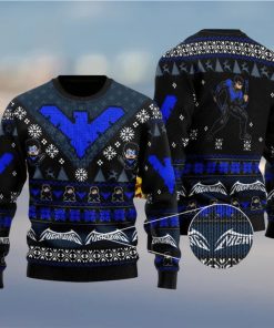 Dick Grayson Nightwing Christmas Woolen Christmas Sweater