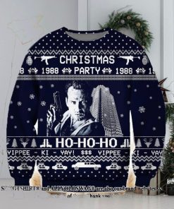 Die Hard 3d Print Ugly Christmas Wool Knitted Sweater