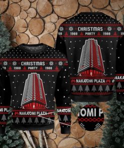 Die Hard Nakatomi Plaza Party 1988 Trendy Ugly 3D Sweater For Xmas