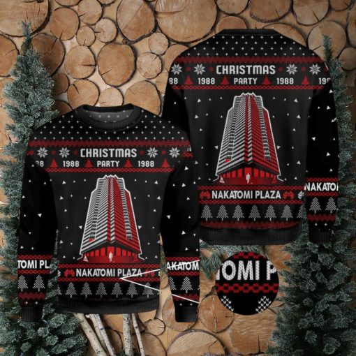 Die Hard Nakatomi Plaza Party 1988 Trendy Ugly 3D Sweater For Xmas