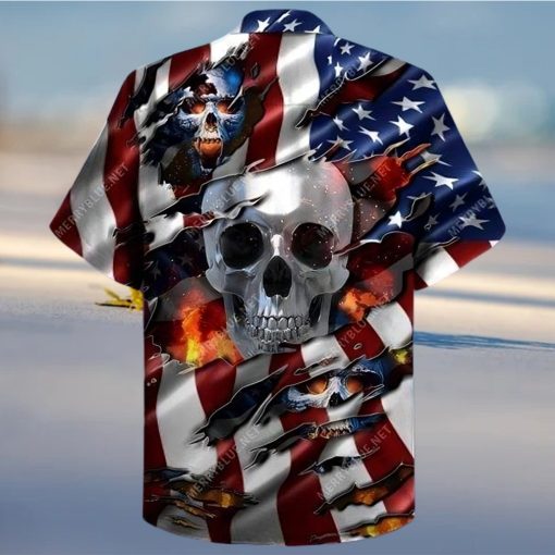 Died For My Country Skull Hawaiian Shirt Unisex Adult