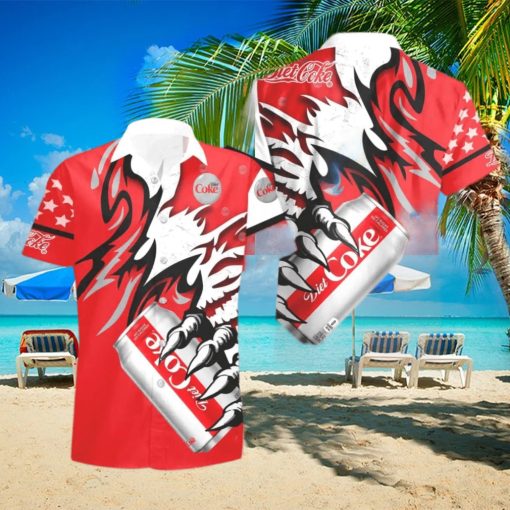 Diet Coke Monster Claw Cool Gift Hawaiian Shirt And Shorts Men And Women Summer Gift