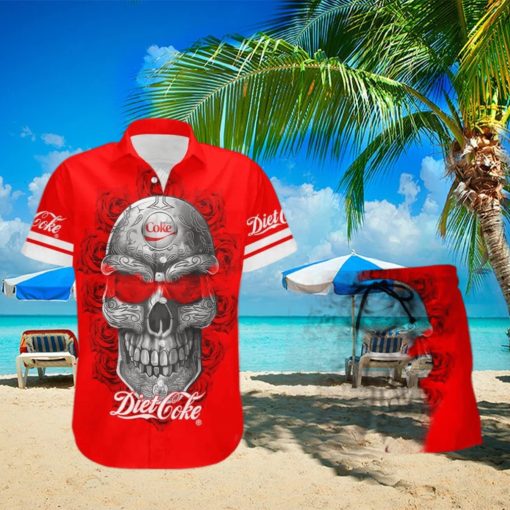 Diet Coke Skull Rose Special Hawaiian Shirt