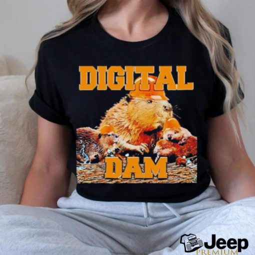 Digital Dam labor helmet rat shirt