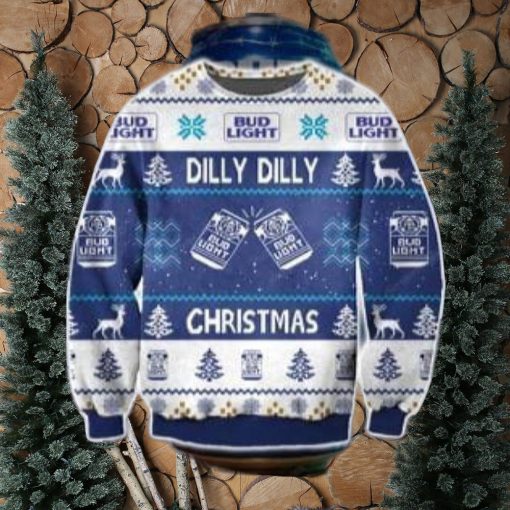 Dilly Dilly Bud Light Knitting Ugly Christmas Sweater Perfect Holiday Gift