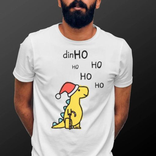 Dino Christmas Hohoho Yellow shirt