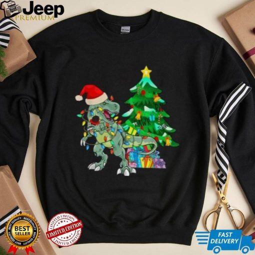 Dinosaur Christmas Fa Ra Rawr Tree Rex Boys Xmas Gift Shirt