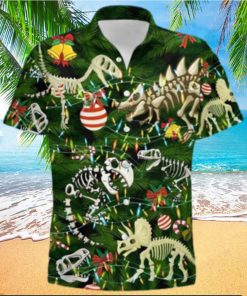 Dinosaur Christmas Tree Aloha Disney Hawaiian Shirt