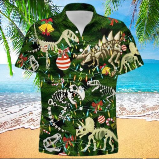 Dinosaur Christmas Tree Aloha Disney Hawaiian Shirt