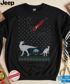 Dinosaur Extinction T Rex Christmas T Shirt