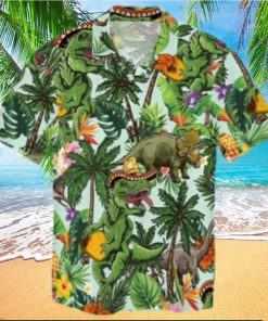 Dinosaur Hawaiian Shirt Aloha Beach Shirts Summer Hawaiian