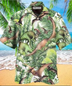 Dinosaur Jurassic Dinosaur Green Style Jurassic Park Hawaiian Shirt