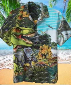 Dinosaur Jurassic Park Hawaiian Shirt Unisex Dinosaur Lover Hawaiians