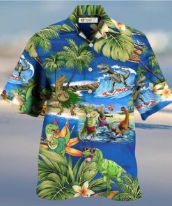 Dinosaur World Summer Beach Hawaiian Shirt