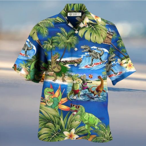 Dinosaur World Summer Beach Hawaiian Shirt