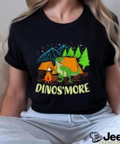 Dinos’smoke dinosaur and camping funny shirt