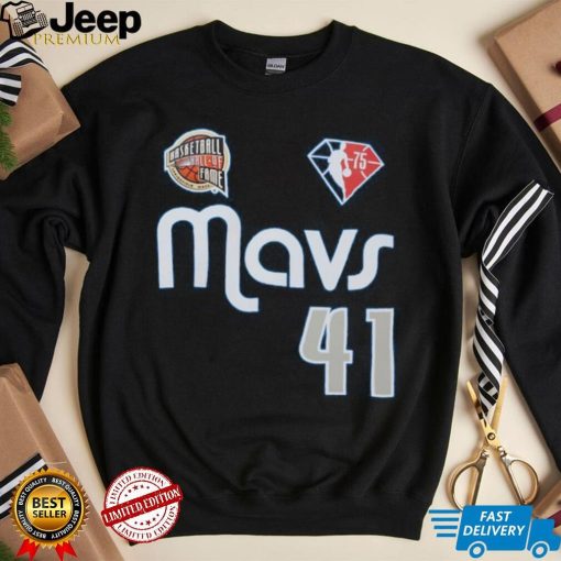 Dirk Nowitzki Dallas Mavericks Mitchell & Ness Unisex Hall of Fame Class of 2023 Throwback Swingman Jersey shirt