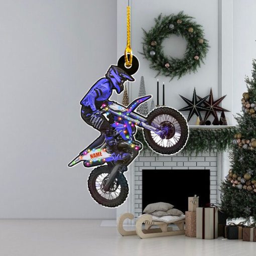 Dirt Bike Personalized Acrylic Ornament