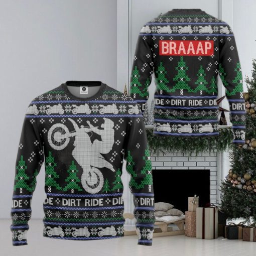 Dirt Ride Braaap Ugly Sweater For Christmas