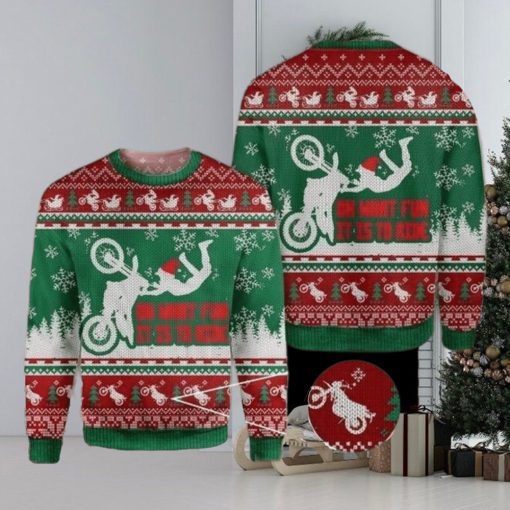 Dirtbike Ugly Sweater For Christmas