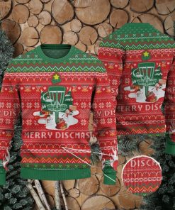 Disc Golf Lovers Merry Discmas Christmas Gift Ugly Christmas Sweater 3D Gift For Men And Women