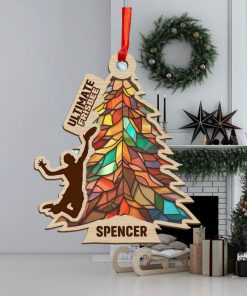 Disc Golf Tree Personalized Suncatcher Ornament