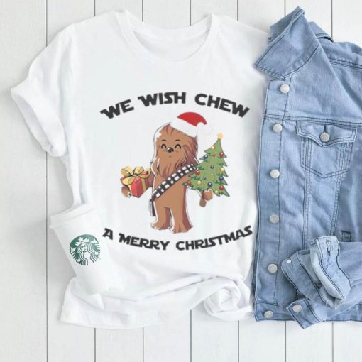 Disney Chewbacca Christmas Shirt, Chewbacca We Wish Chew A Merry Christmas Shirt