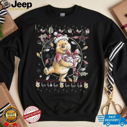 Disney Christmas Winnie The Pooh Ugly Sweater Style Designed T shirt