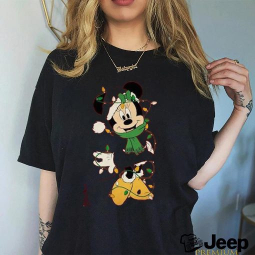 Disney Couples Mickey and Minnie Mouse Christmas Lights shirt