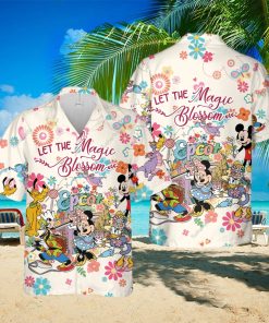 Disney Epcot Flower And Garden Festival Let The Magic Blossom Hawaiian Shirt