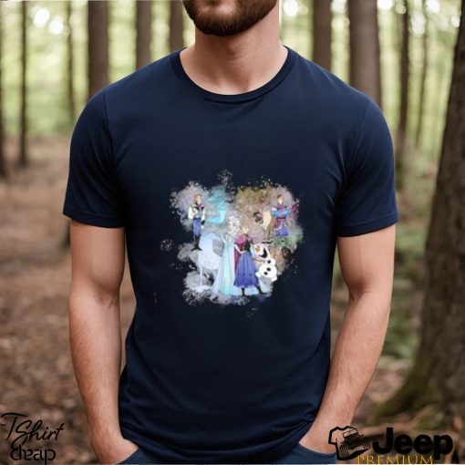 Disney Frozen Mickey Head Cute Charater Watercolor Shirt