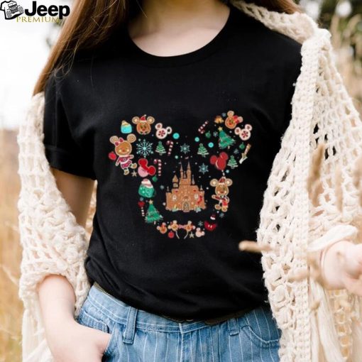 Disney Gingerbread Mickey Minnie Christmas T Shirt