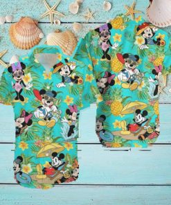 Disney Hawaiian Shirt Disney Mickey Mouse Hawaiian Pineapple Limited Edition Aloha Shirt Hawaiian Beach Short