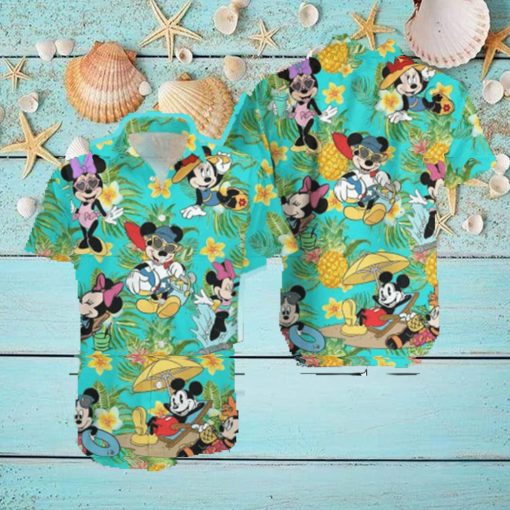 Disney Hawaiian Shirt Disney Mickey Mouse Hawaiian Pineapple Limited Edition Aloha Shirt Hawaiian Beach Short