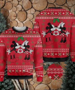 Disney Mickey And Minie Mouse Knitted Christmas 3D Sweater For Fans