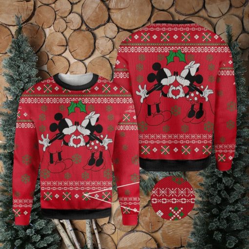 Disney Mickey And Minie Mouse Knitted Christmas 3D Sweater For Fans