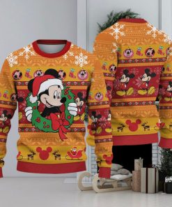 Disney Mickey Christmas Gift For Holiday Mickey 3D Ugly Christmas Sweater