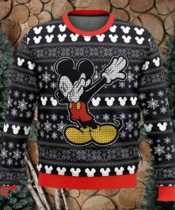 Disney Mickey Dabbing Ugly Christmas Sweaters 3D Super Hot