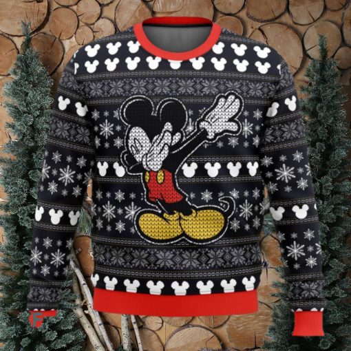 Disney Mickey Dabbing Ugly Christmas Sweaters 3D Super Hot