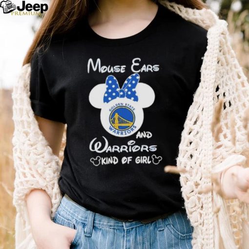 Disney Mickey Mouse Ears and Golden State Warriors Kind Of Girl T Shirt