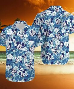 Disney Mickey Mouse Floral Aloha 3D Hawaiian Shirt