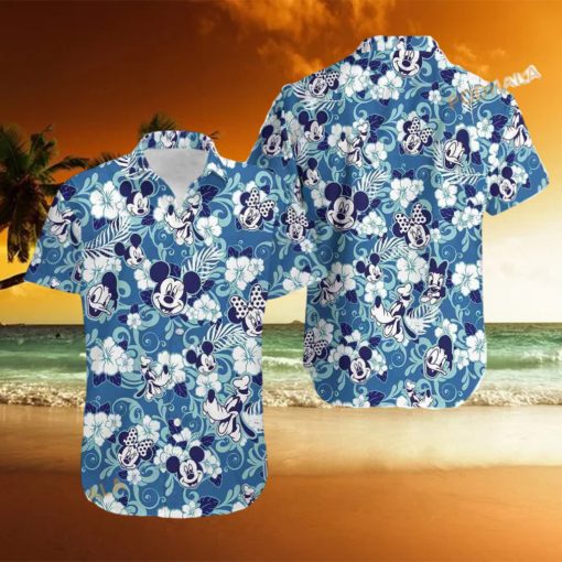 Disney Mickey Mouse Floral Aloha 3D Hawaiian Shirt