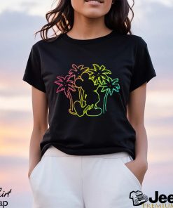 Disney Mickey Mouse Silhouette Palm Trees T Shirt