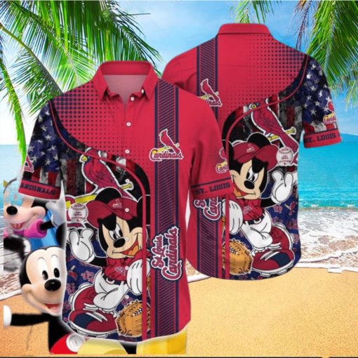 Disney Mickey Mouse St  Louis Cardinals Hawaiian Shirt HawaiianShirts