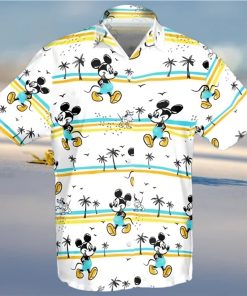 Disney Mickey Mouse Walking On Beach Hawaiian Shirt