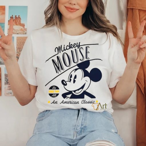 Disney Mickey Mouse White Shirt