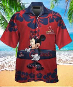 Disney Minnie Mouse St Louis Cardinals Hawaiian Shirt Beach Gift For Baseball Fans HawaiianShirts